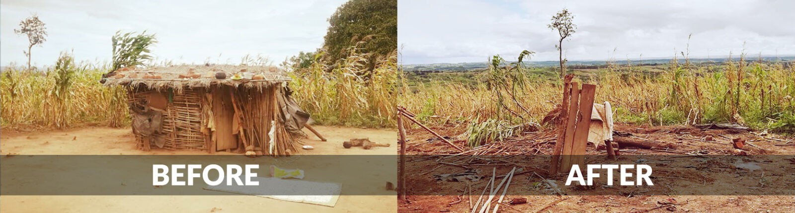 Cyclone Idai Relief Before and After5